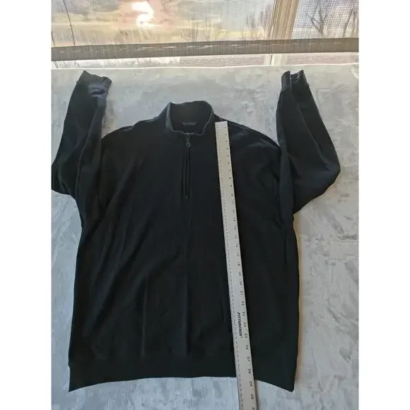 Scott Barber Black Heavyweight Cotton Long Sleeve Shirt Men's XXL - Picture 4 of 6